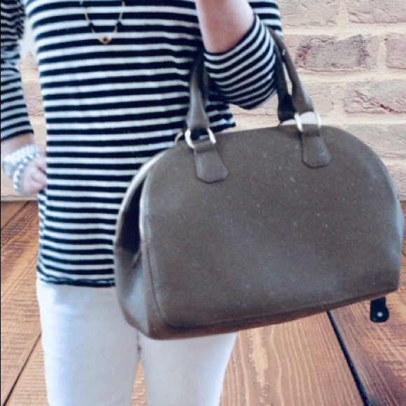 J Crew Biennial Dark Bone Satchel - Picture 13 of 13